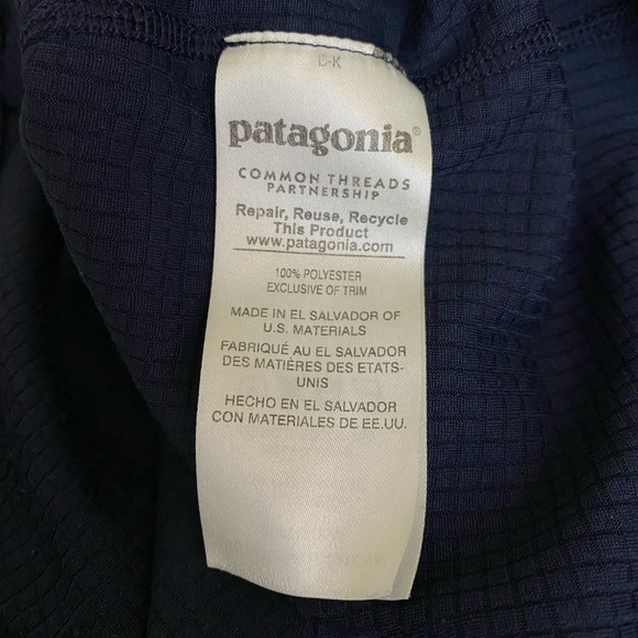Patagonia Capilene Midweight Zip Long Sleeve Baselayer Navy Blue - Picture 6 of 6